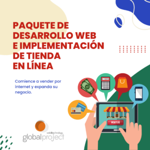 Paquete de desarrollo web e implementación de tienda en línea